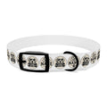 Personalized Dog Collar — "Say My Name" Pet ID Collar with Custom Name, Retro Paw Badge Design