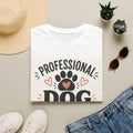Professional Dog Petter T-Shirt — Cute Paw & Heart Design