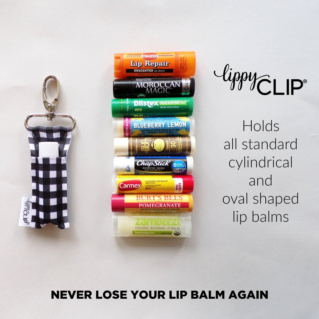 Red Orange Paw Prints LippyClip® Lip Balm Holder