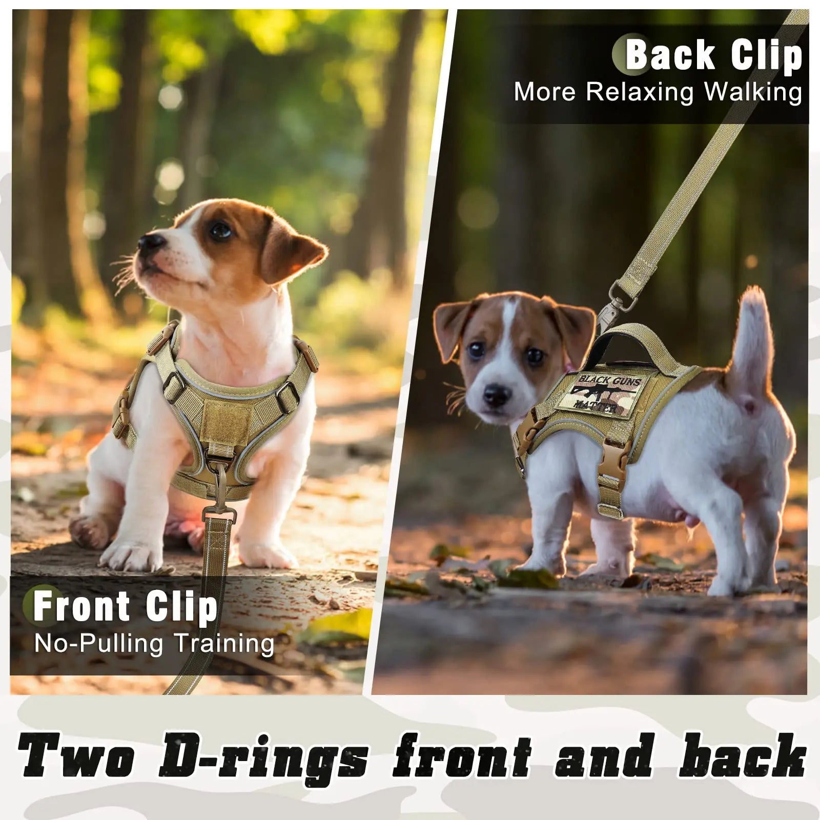 Tactical Dog Harness — No-Pull Military Style with Handle