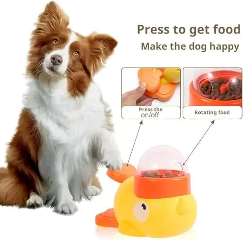 Duck Slow Feeder & Snack Dispenser-Interactive Dog Toy