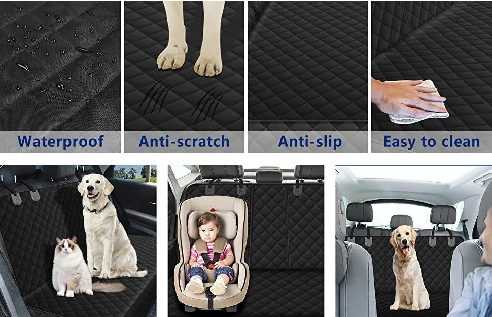 Waterproof Dog Car Seat Cover — Full Back Seat Protection