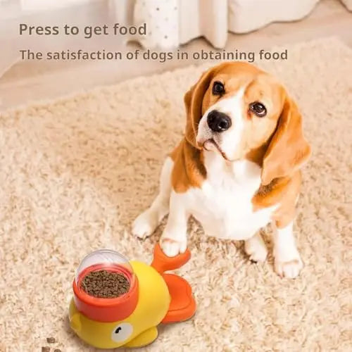 Duck Slow Feeder & Snack Dispenser-Interactive Dog Toy