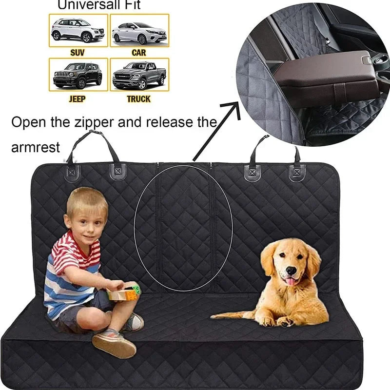 Waterproof Dog Car Seat Cover — Full Back Seat Protection