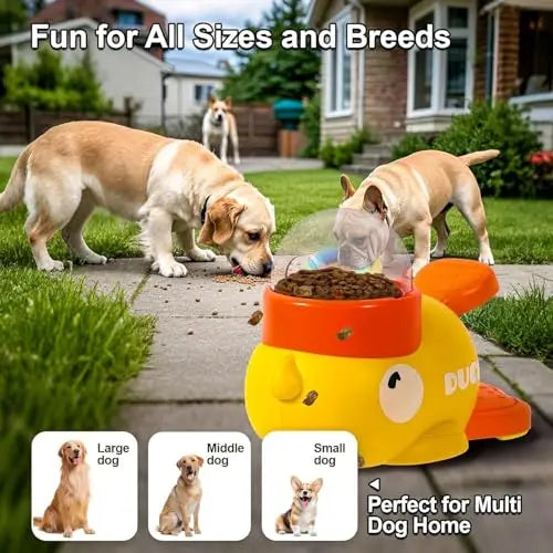 Duck Slow Feeder & Snack Dispenser-Interactive Dog Toy