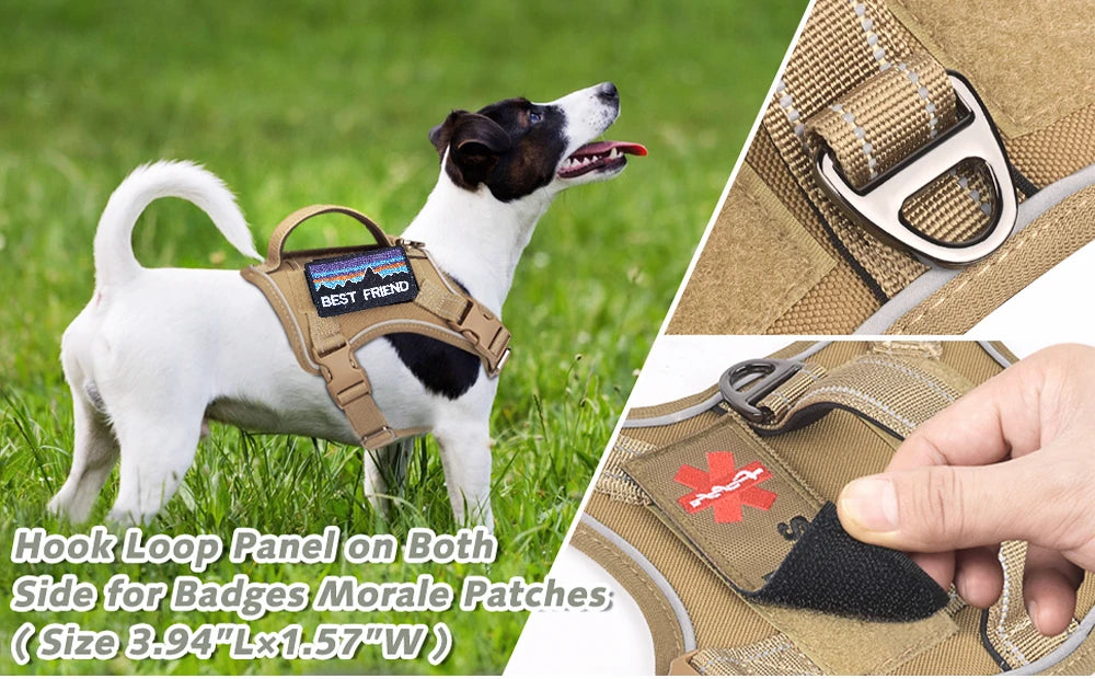 Tactical Dog Harness — No-Pull Military Style with Handle