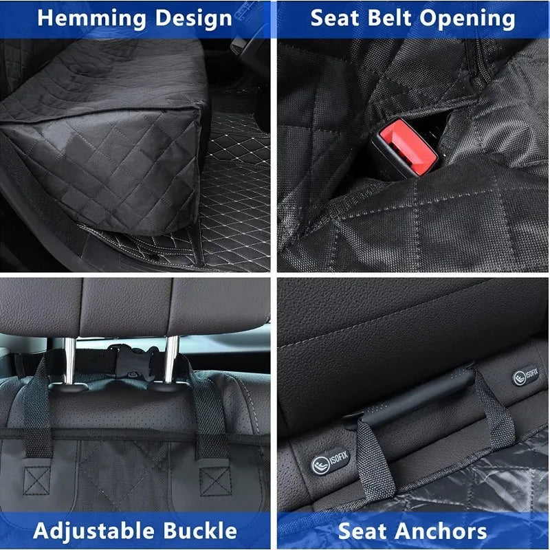 Waterproof Dog Car Seat Cover — Full Back Seat Protection