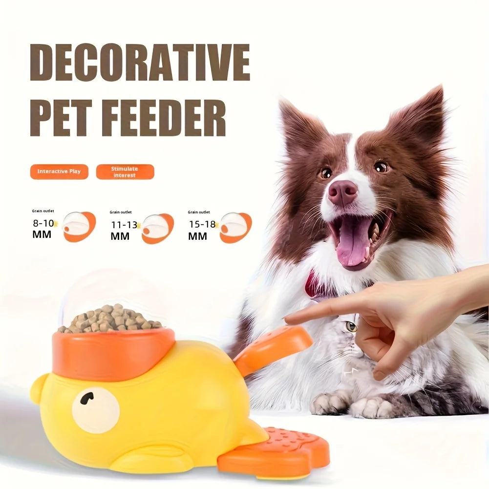 Duck Slow Feeder & Snack Dispenser-Interactive Dog Toy