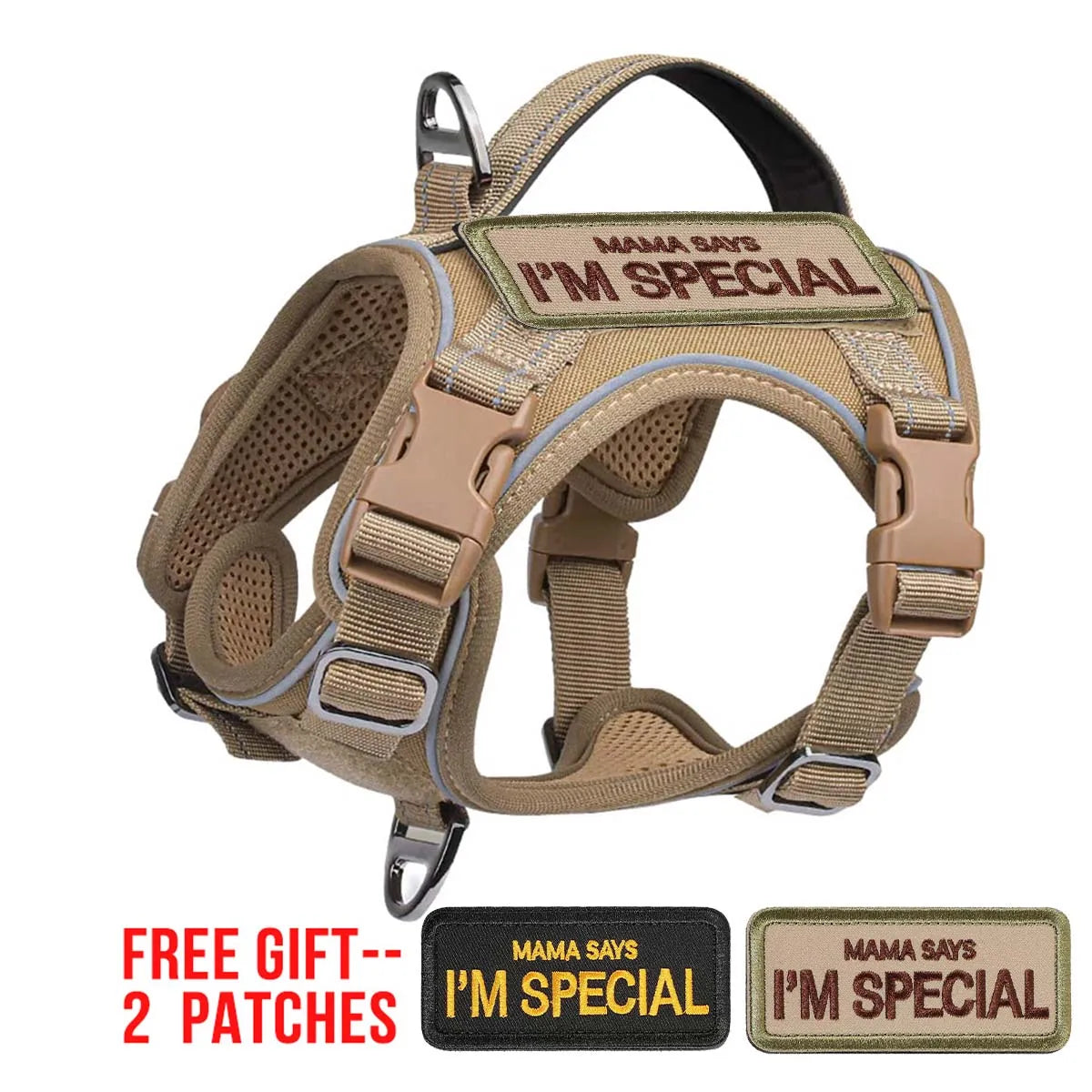 Tactical Dog Harness — No-Pull Military Style with Handle