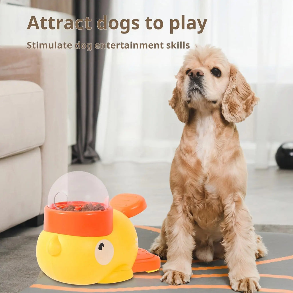 Duck Slow Feeder & Snack Dispenser-Interactive Dog Toy