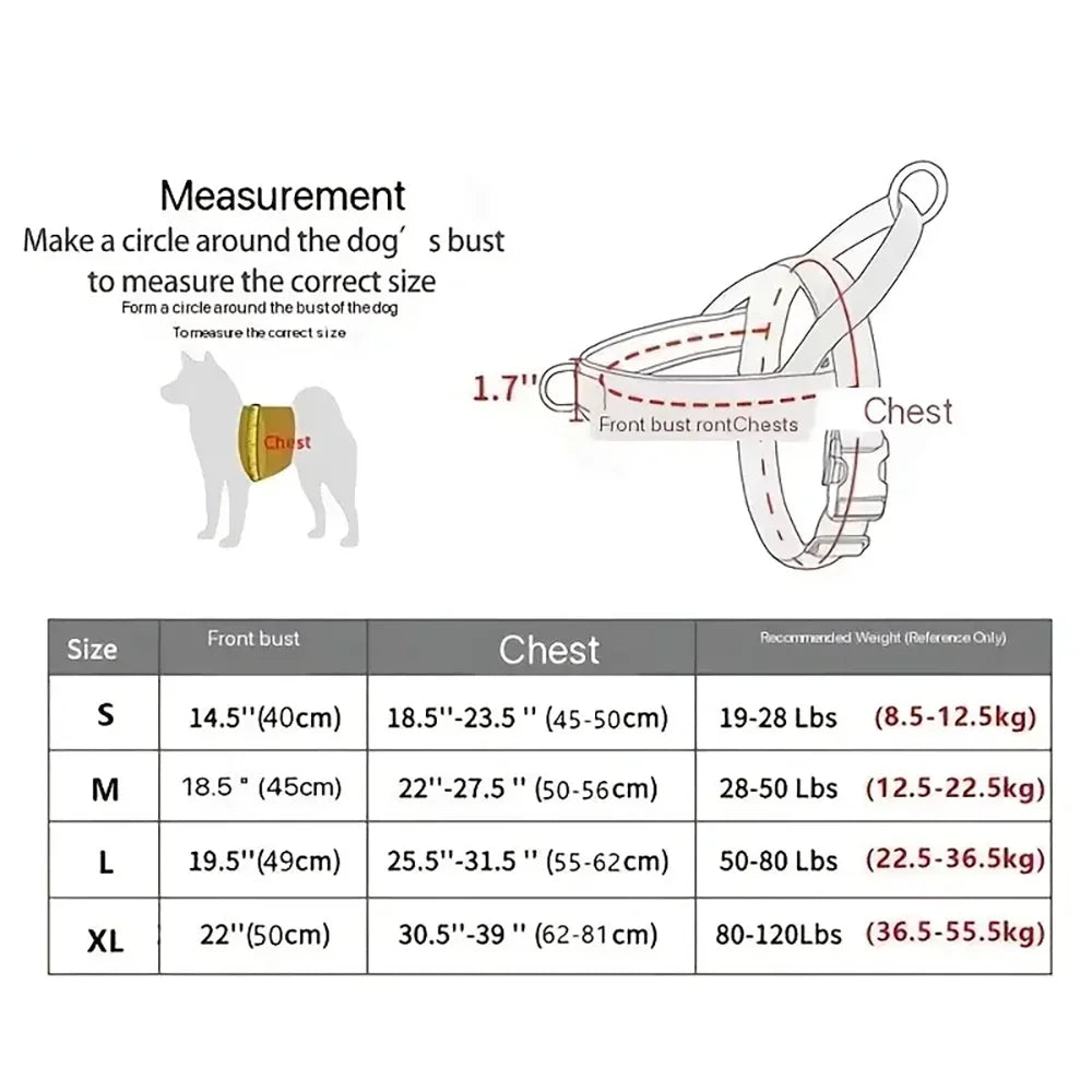 Premium Anti-Pull Dog Harness — Adjustable & Reflective