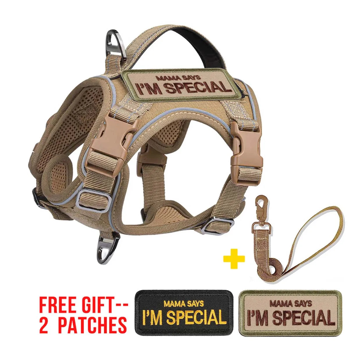 Tactical Dog Harness — No-Pull Military Style with Handle