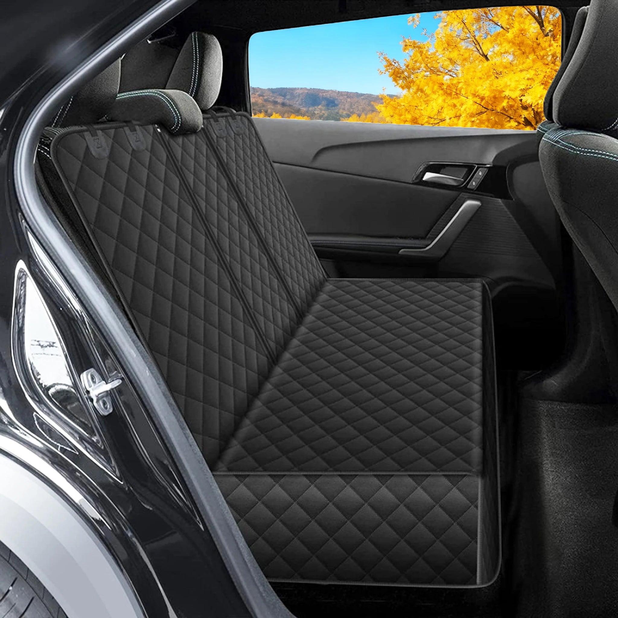 Waterproof Dog Car Seat Cover — Full Back Seat Protection