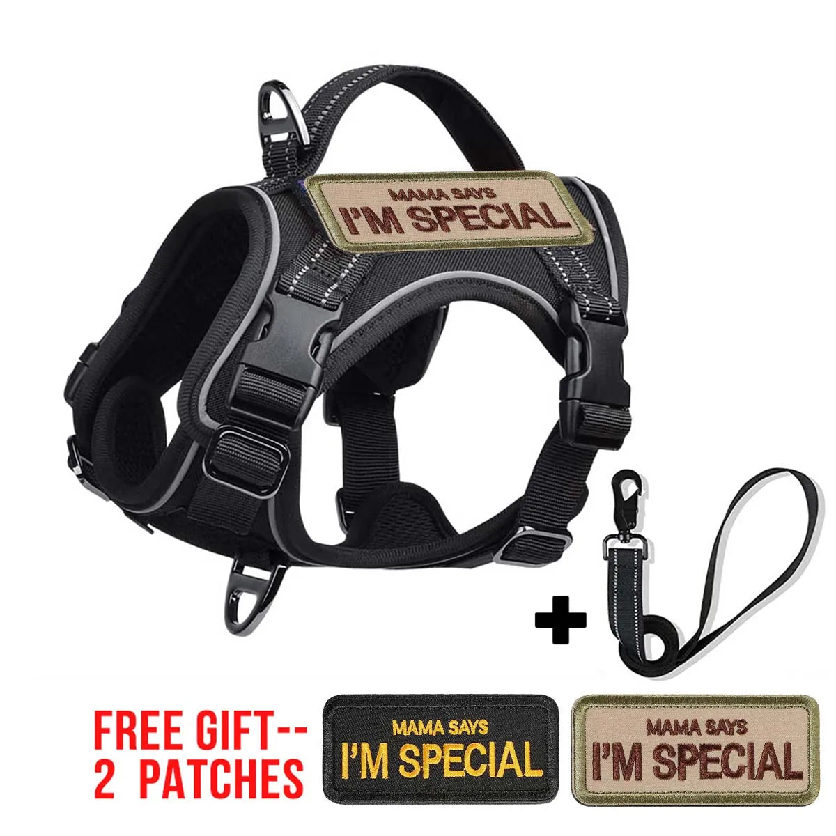 Tactical Dog Harness — No-Pull Military Style with Handle