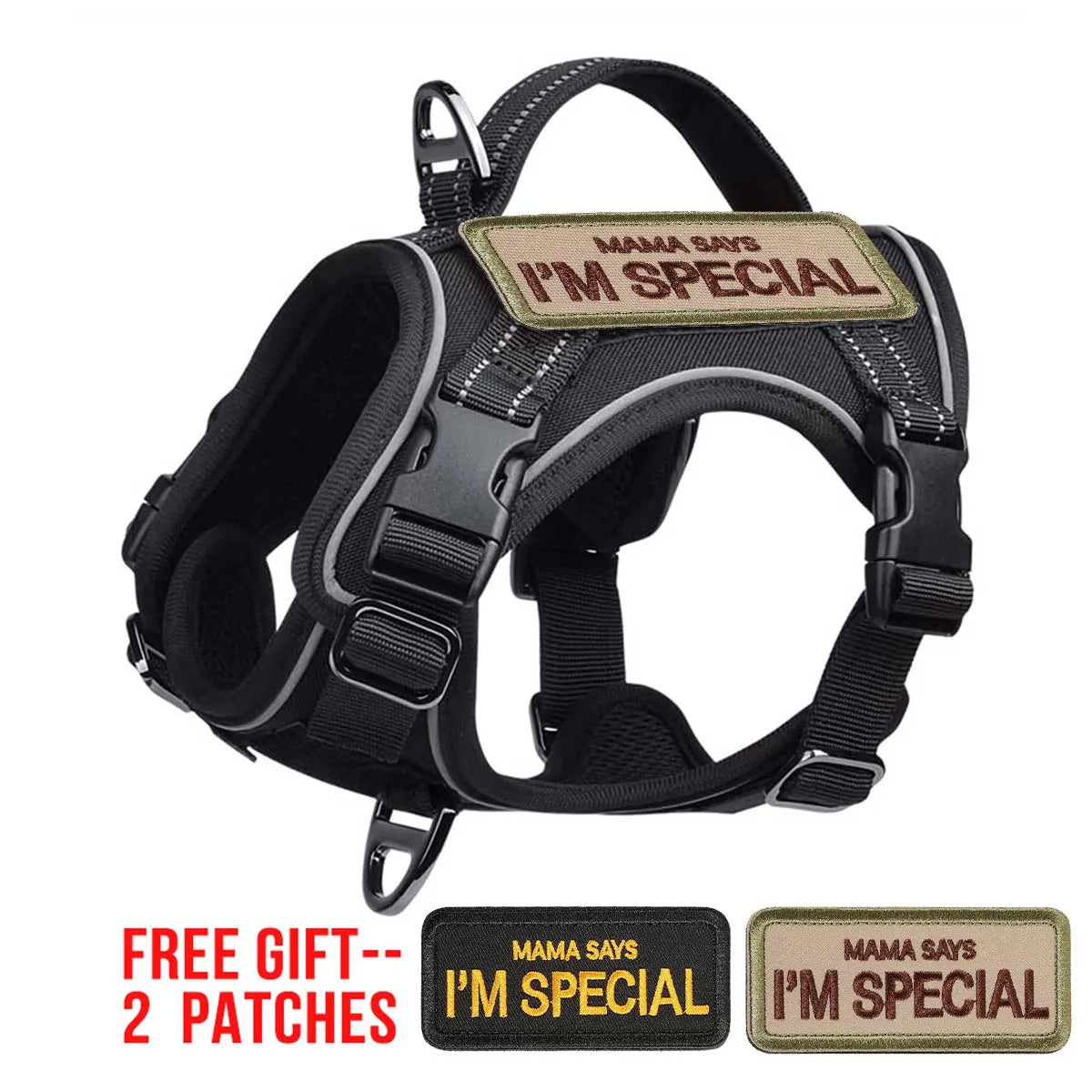 Tactical Dog Harness — No-Pull Military Style with Handle