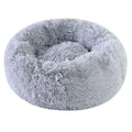 Calming Donut Dog Bed — Faux Fur Plush Self-Warming Cuddle Bed