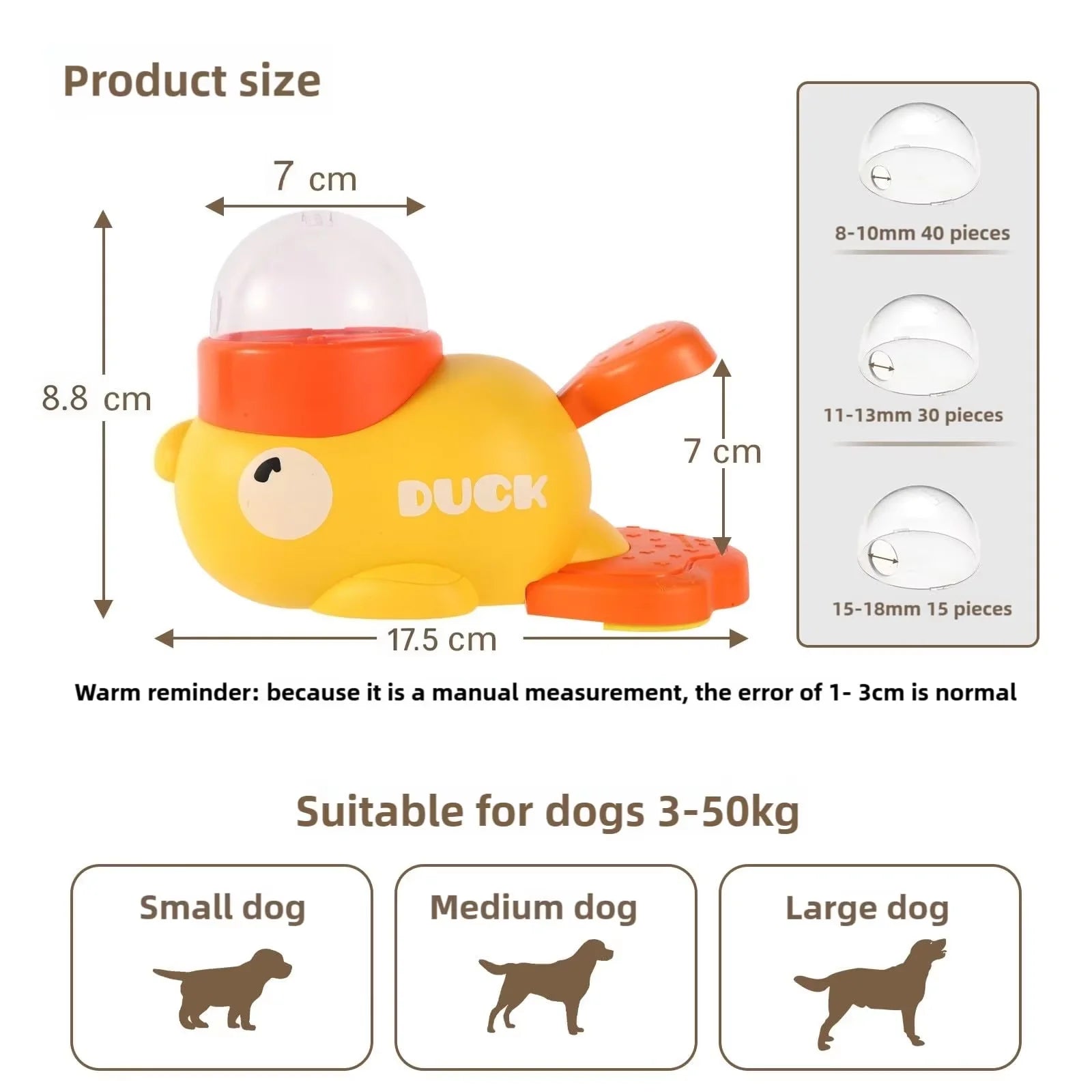 Duck Slow Feeder & Snack Dispenser-Interactive Dog Toy