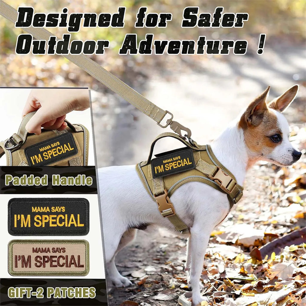 Tactical Dog Harness — No-Pull Military Style with Handle