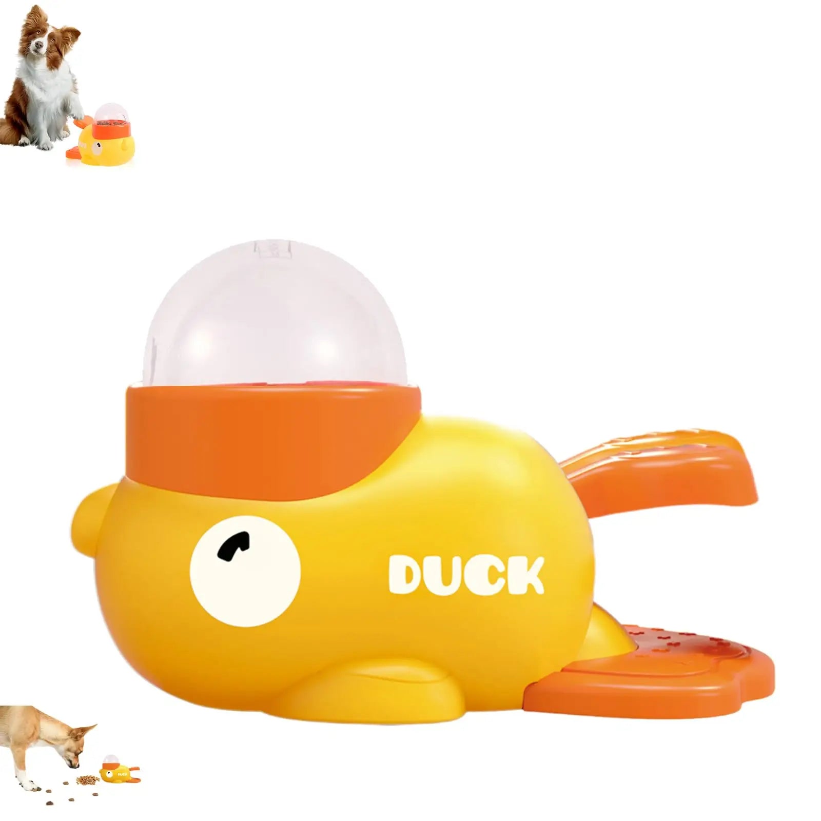 Duck Slow Feeder & Snack Dispenser-Interactive Dog Toy
