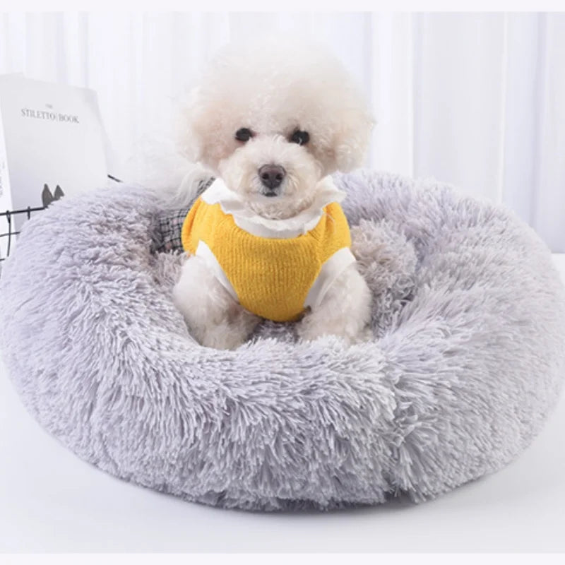 Giant Donut Dog Bed — Super Soft Washable Calming Bed