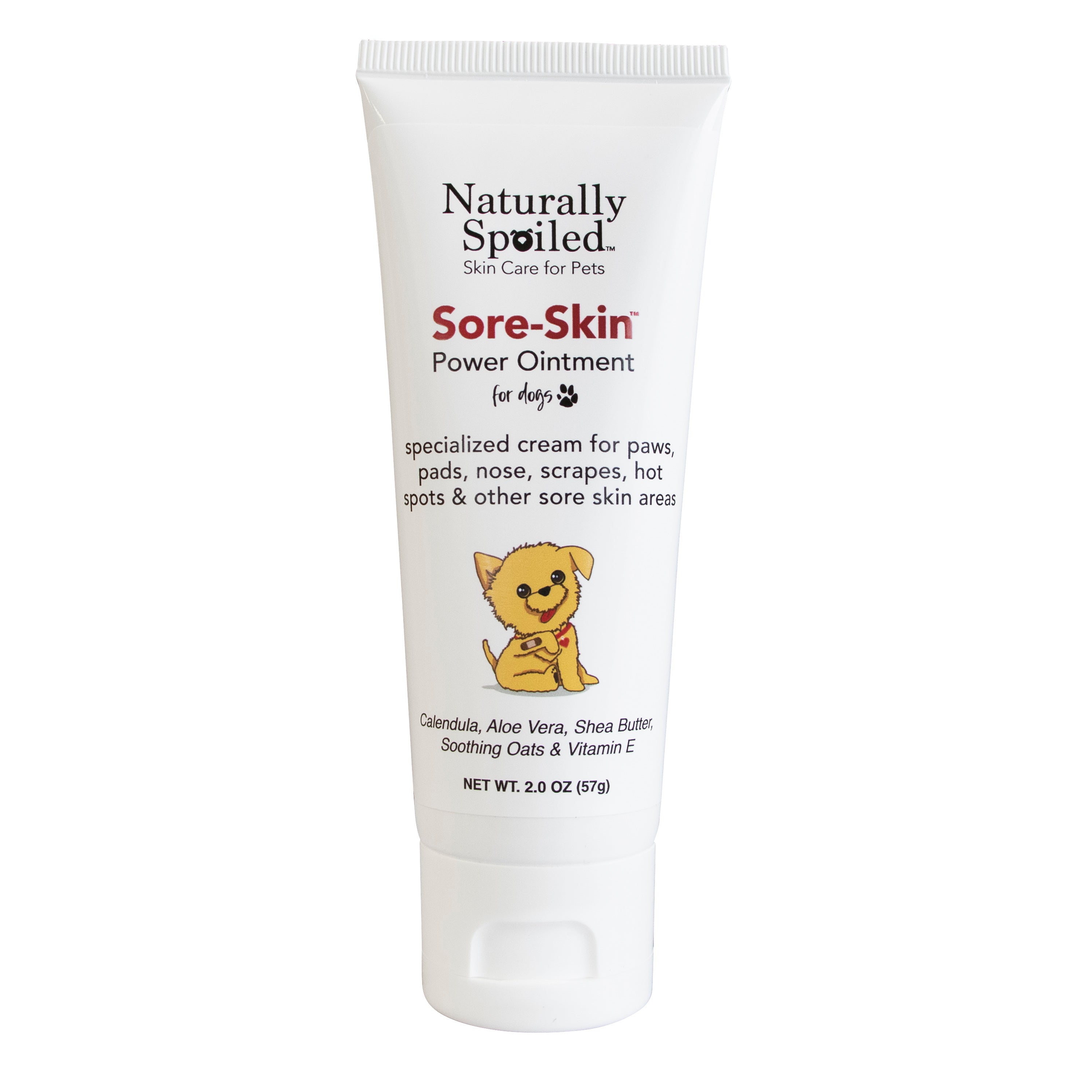 Healing Cream for Dogs with Dry, Irritated & Itchy Skin | Fast-Absorbing Pet Skin Relief | 2 oz