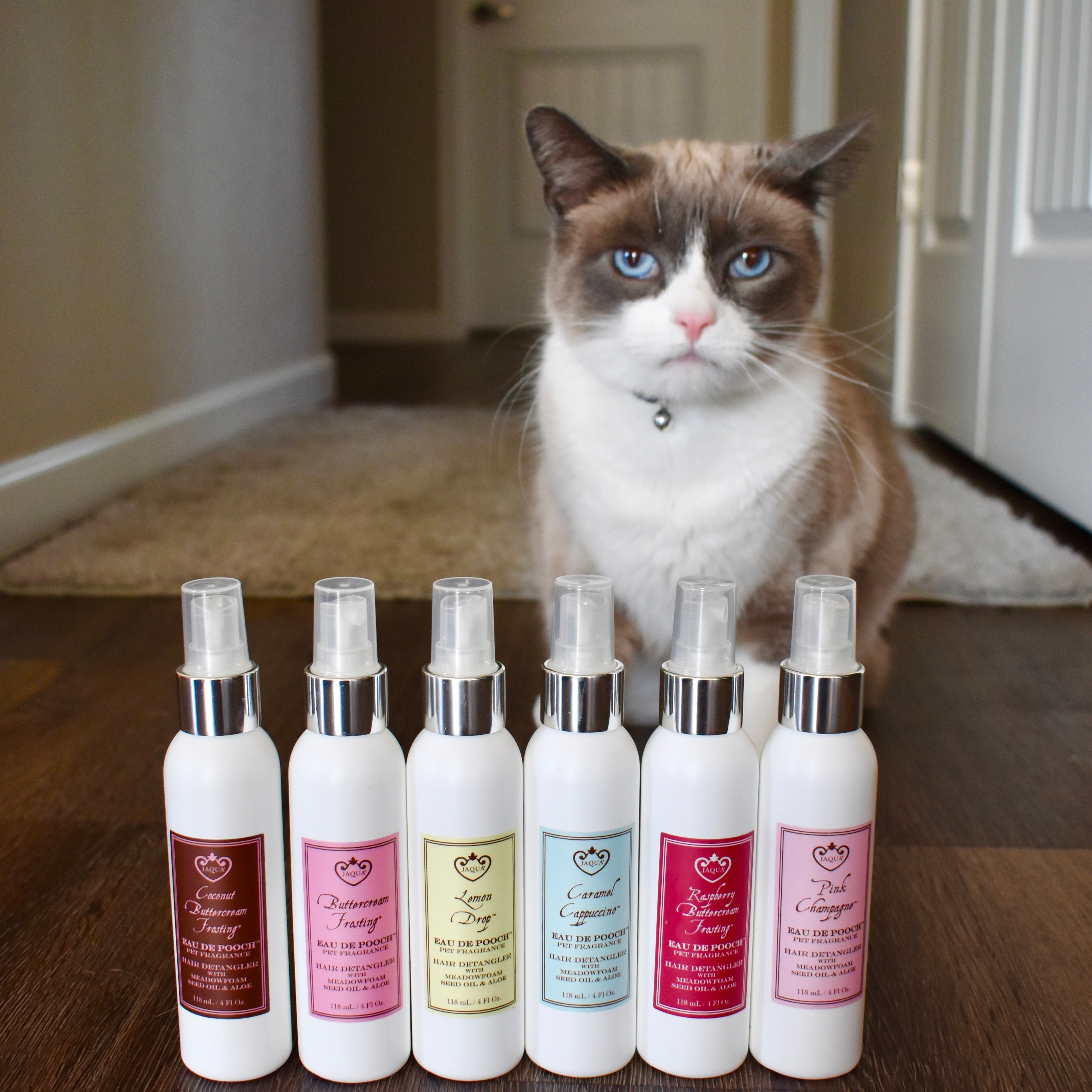 Coconut Buttercream Frosting Eau de Pooch Pet Fragrance and Hair Detangler Spray