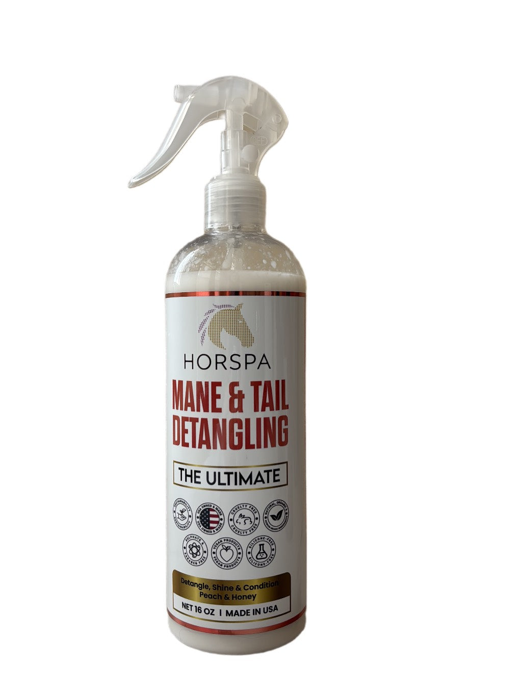 Mane & Tail Detangling Spray Peach & Honey - The Ultimate